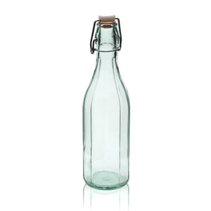 Bouteille Facettée Costolata de 750 ml avec Bouchon à Bascule