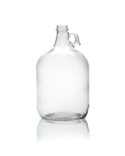 1 gallon (128 oz) flacon en verre clair Growler avec poignée