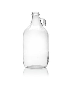 Flagon en verre transparent de 0,5 gallon (64oz) avec poignée