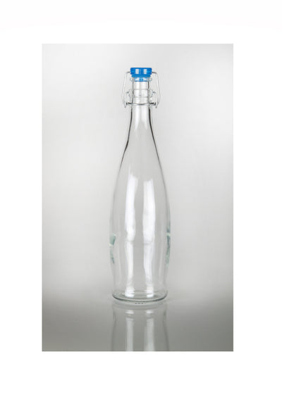 Bouteille en verre Indro / Limonade 1000ml avec bouchon à bascule