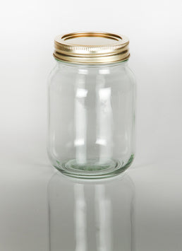 Bocal en verre Mason transparent de 500 ml