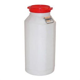 Bidon à lait en plastique léger (50 litres) avec poignées en acier