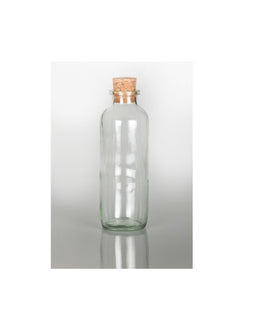 Bouteille d'huile en verre traditionnelle de 8 oz (goulot en liège)