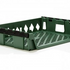 Plateau à pain empilable pour 12 miches (vert) vue en angle