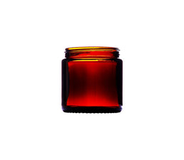 Pot en verre ambré de 120 ml