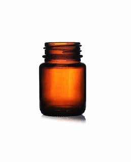 Pot en plastique ambre de 30 ml (1 oz)