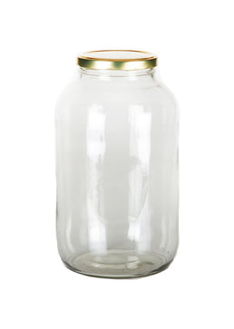 Bocal à cornichons en verre de 4 250 ml (1 gallon) (col torsadé)